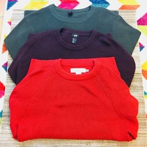 Bundle of 3 H&M Sweaters NWOT